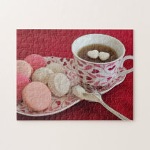 Thé et biscuits de la Saint-Valentin