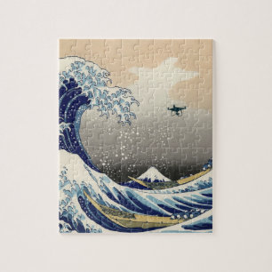 Puzzle The Great Drone Wave Off Kanagawa