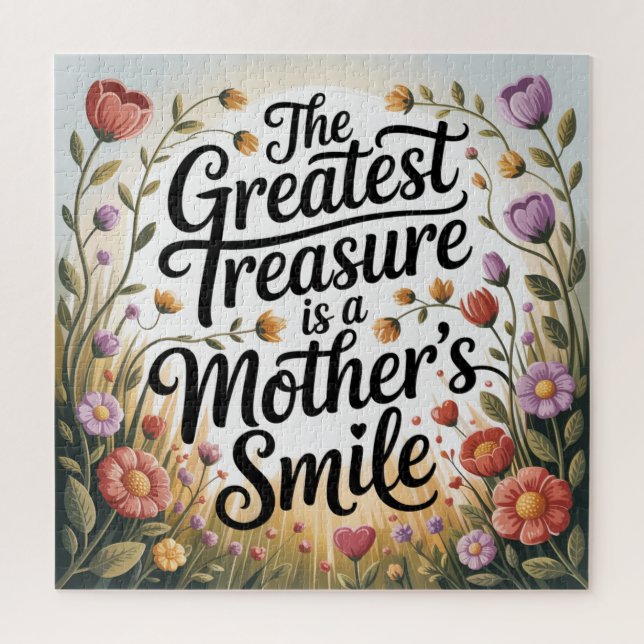 Puzzle The Greatest Treasure Is A Mother's Smile (Vertical)