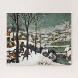 Puzzle The Hunters in the Snow, Pieter Bruegel<br><div class="desc">The Hunters in the Snow (Dutch: Jagers in de Sneeuw), also known as The Return of the Hunters, is a 1565 oil-on-wood painting by Pieter Bruegel the Elder. The Northern Renaissance work is one of a series of works, five of which still survive, that depict different times of the year....</div>
