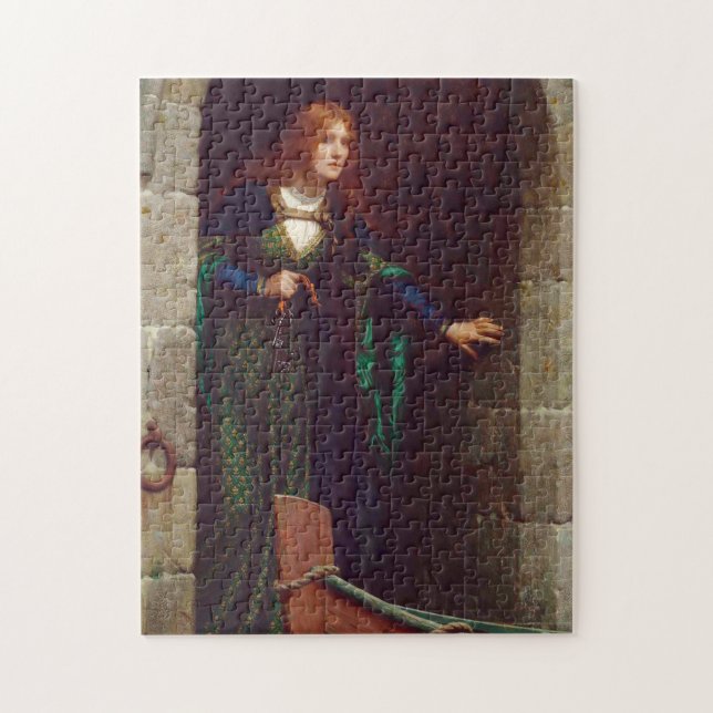 Puzzle The Keys, vers 1909, par Edmund Blair Leighton (Vertical)