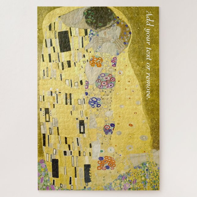 Puzzle "The Kiss", peinture à l'huile de Gustav Klimt, 19 (Vertical)
