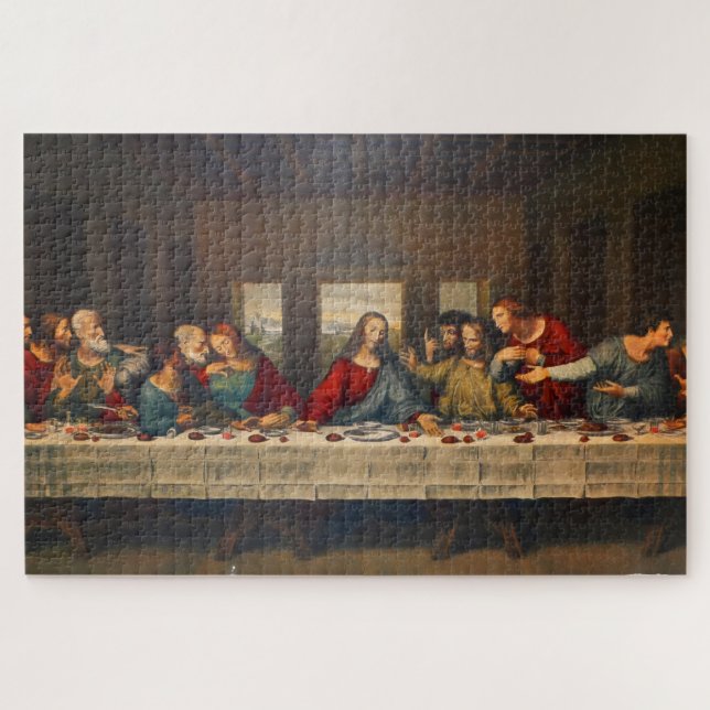 Puzzle The Last Supper by Leonardo da Vinci (Horizontal)