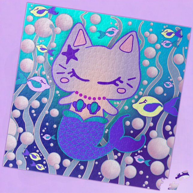 Puzzle the little purrmaid : cat mermaid & fish friends (Créateur téléchargé)