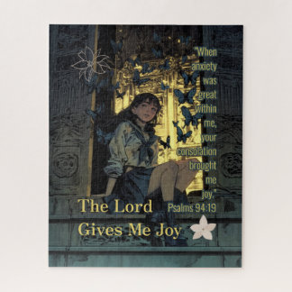 Puzzle The Lord Gives Me Joy - Christian Retro Anime