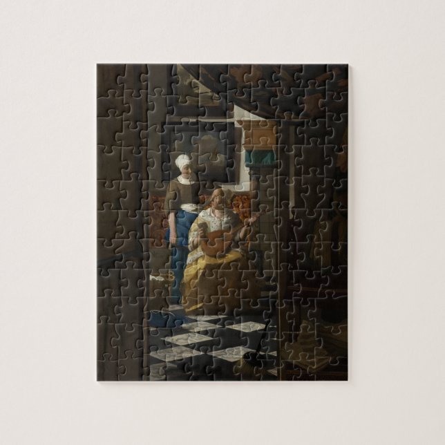 Puzzle The Love Letter by Johannes Vermeer (Vertical)