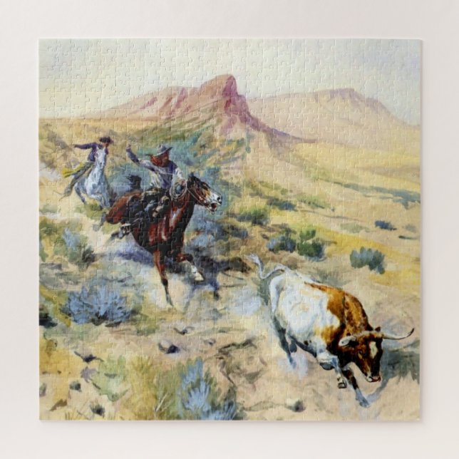Puzzle « The Quitter » Art occidental par Charles M Russe (Vertical)
