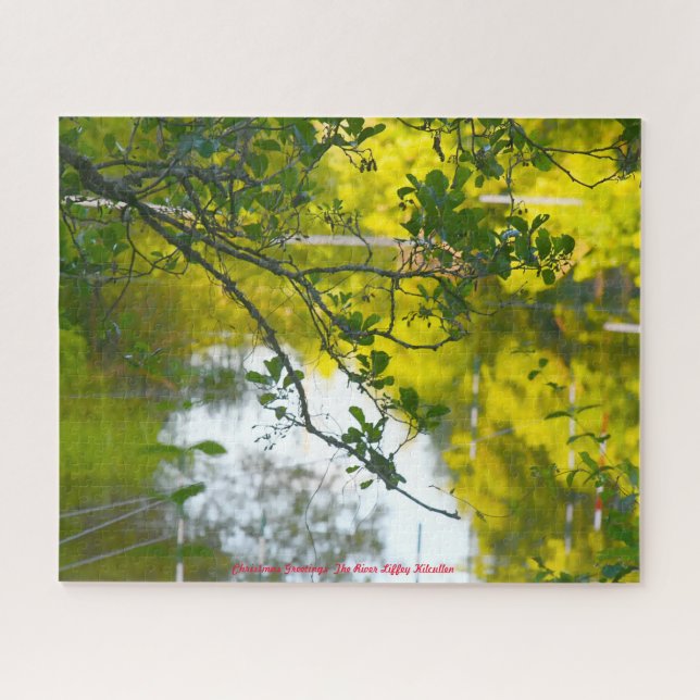 Puzzle The River Liffey Kilcullen. Christmas Greetings (Horizontal)