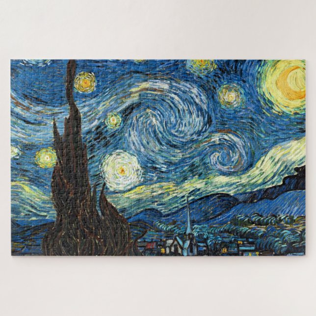 Puzzle The Starry Night by Vincent Van Gogh (Horizontal)