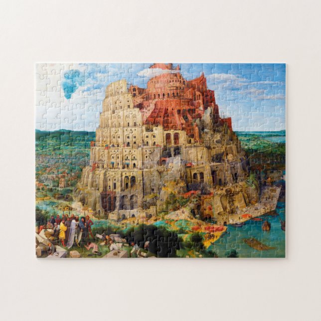 Puzzle The Tower of Babel Pieter Bruegel the Elder art (Horizontal)