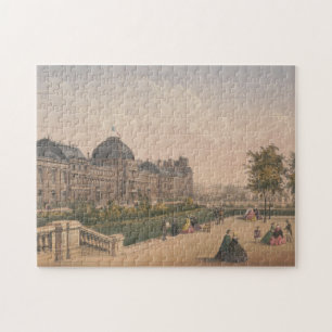 Puzzle The Tuileries Palace, Paris, France Lithograph