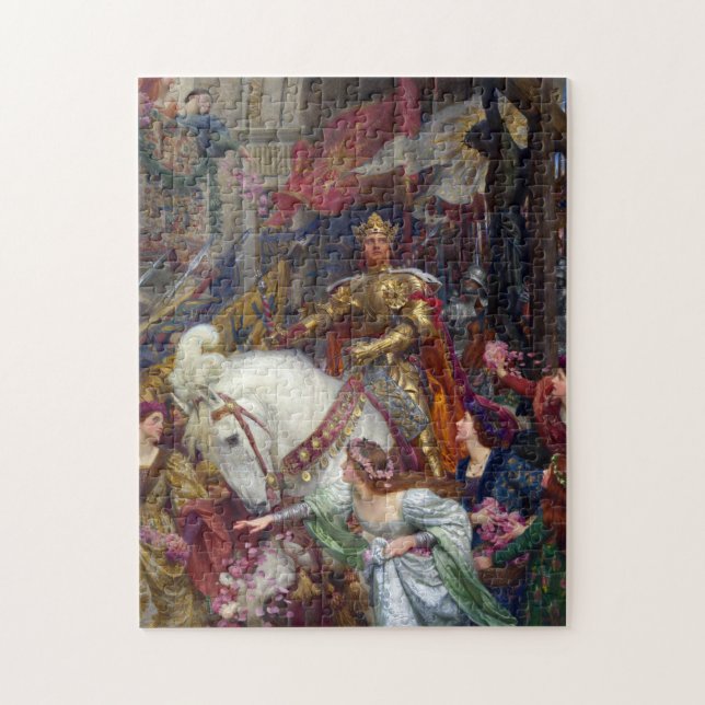 Puzzle The Two Crowns c. 1900 par Sir Frank Dicksee (Vertical)