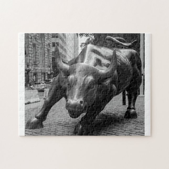 Puzzle The Wall Street Bull New York. (Horizontal)