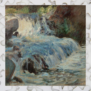 Puzzle The Waterfall by Twachtman, Vintage Impressionism