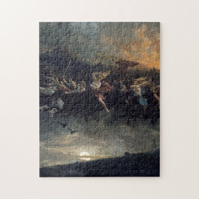 Puzzle The Wild Hunt Of Odin By Peter Nicolai Arbo 1872 (Vertical)