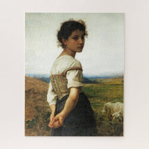 Puzzle The Young Shepherdess by William-AdolpheBouguereau