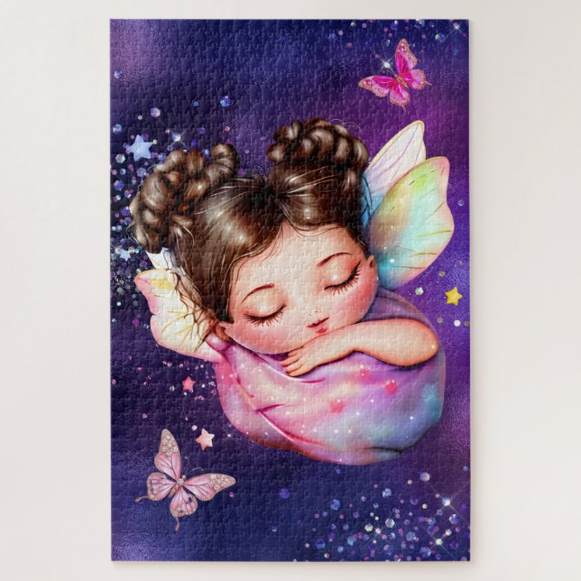 Puzzle Thème d'anniversaire pour enfants papillon fête py (Vertical)
