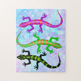 Puzzle Thème nature Wild Gecko Lizard