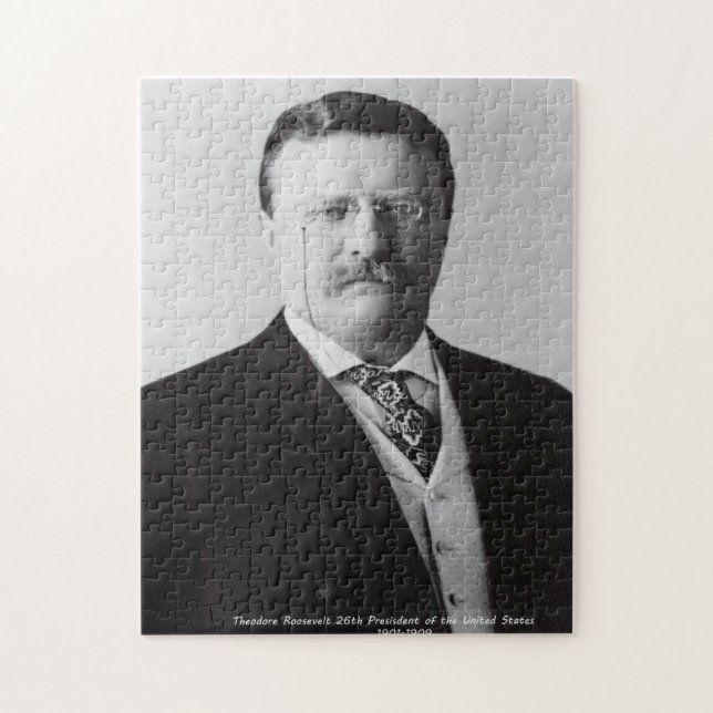 Puzzle Theodore Roosevelt 26e président des États-Unis. (Vertical)