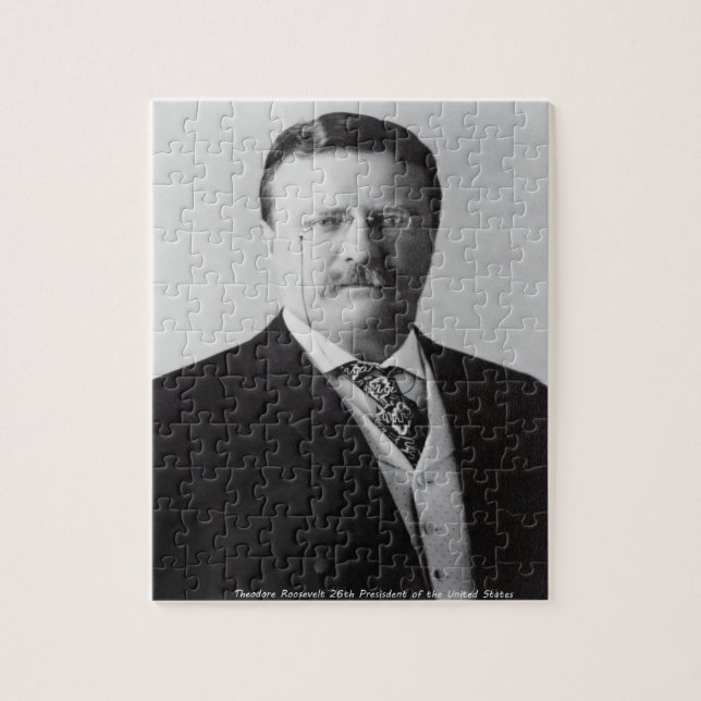 Puzzle Theodore Roosevelt 26e président des États-Unis. (Vertical)
