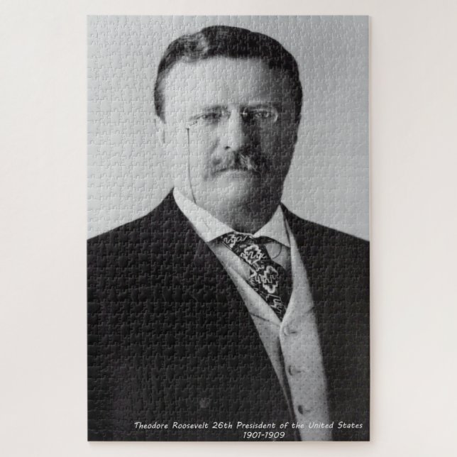 Puzzle Theodore Roosevelt 26e président des États-Unis (Vertical)