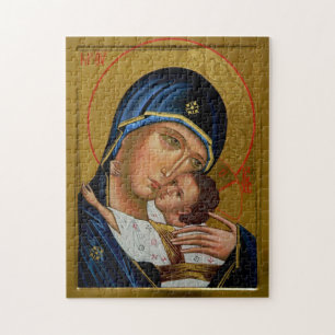 Puzzle Theotokos et le Christ enfant orthodoxe icône chré