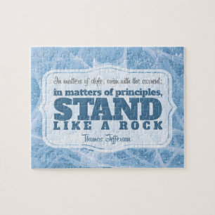 Puzzle Thomas Jefferson Citation Inspirationnelle "Princi