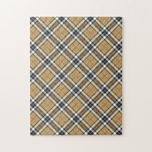 Puzzle Thomson Camel Clan Tartan Plaid Motif (Vertical)