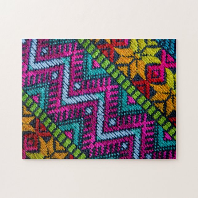 Puzzle Threads tissés ethniques (Horizontal)