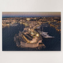 Three Cities Valletta Malta Aerial Seascape