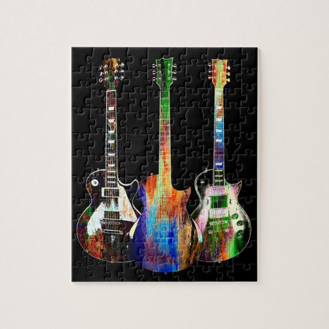 Puzzle Three Guitars (Vertical)