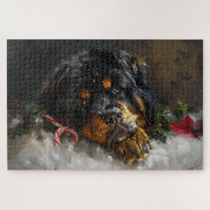 Puzzle Tibétain Mastiff de Noël Festif