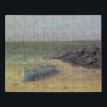 Puzzle Tide's Rolling In - Bateau sur le rivage<br><div class="desc">Tide's Rolling In par Marilyn Wendling. Bateau reposant dans le sable à l'approche des vagues.</div>