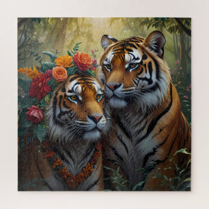 Puzzle Tiger Couple amoureux Faune et Nature