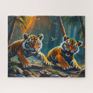 Puzzle Tiger Cubs dans la jungle magique
