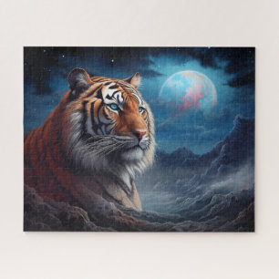 Puzzle Tiger Espace cosmique Art Imaginaire surréaliste