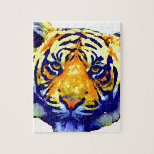 Puzzle Tiger Eyes Pop Art