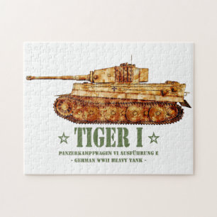 Puzzle Tiger I World War Deux Allemand Lourd Tank Panzer 