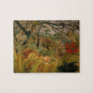 Puzzle Tiger in a Tropical Storm by Henri Rousseau