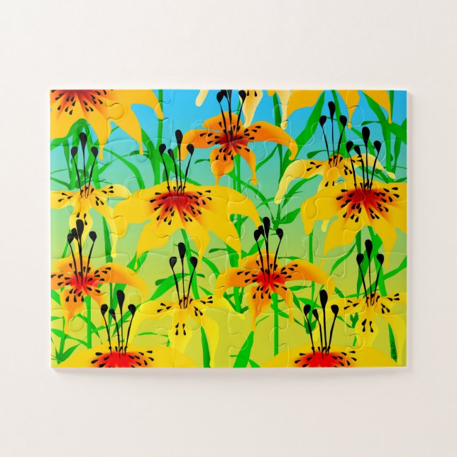 Puzzle Tiger Lilies (Horizontal)