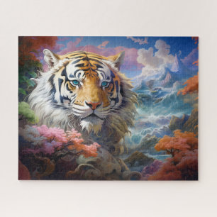 Puzzle Tiger Paysage surréaliste Imaginaire Art