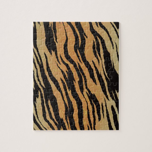 Puzzle Tiger seamless pattern texture background (Vertical)