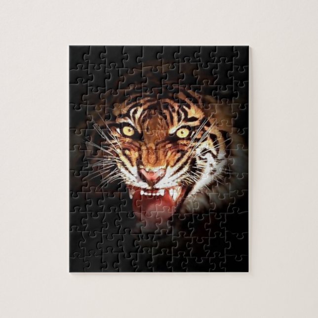 Puzzle Tiger - Wild Big Cats Animals Art (Vertical)