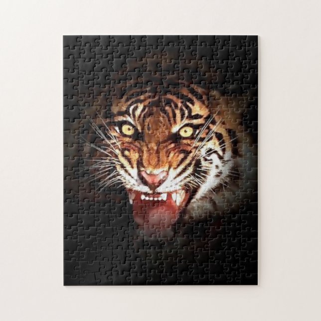 Puzzle Tiger - Wild Big Cats Animals Art (Vertical)
