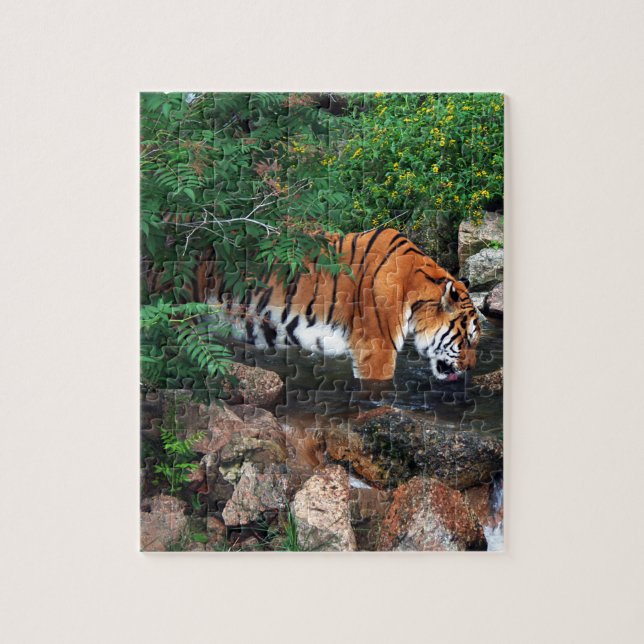 Puzzle Tigre à la chute (Vertical)