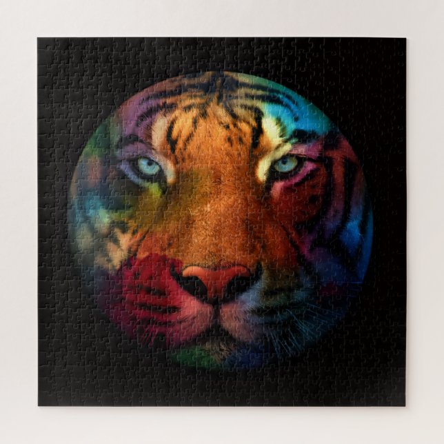 Puzzle Tigre arc-en-ciel (Vertical)