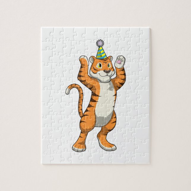Puzzle Tigre avec parti casquette (Vertical)