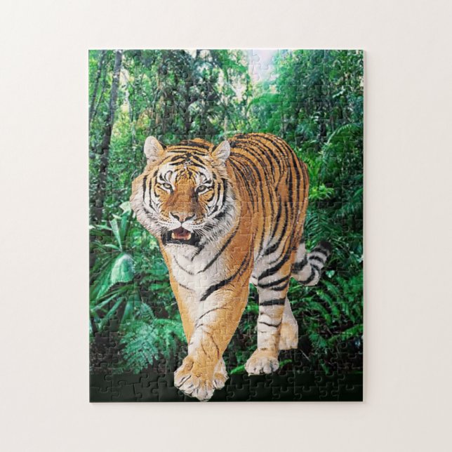 PUZZLE TIGRE BENGAL EN JUNGLE (Vertical)