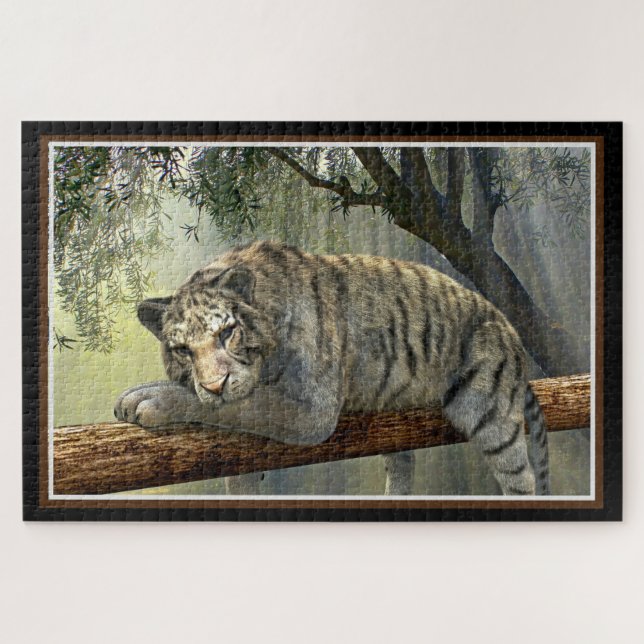 Puzzle Tigre blanc (Horizontal)
