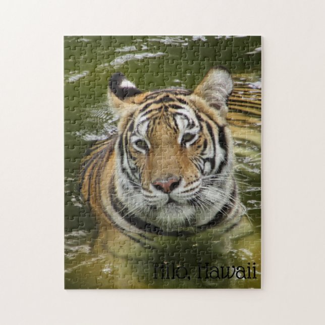 Puzzle Tigre dans l'eau (Vertical)